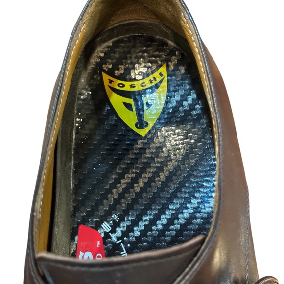 Mens, Toschi Dress Shoe.  Color: Brown, Size: 10 1/2 main image 4